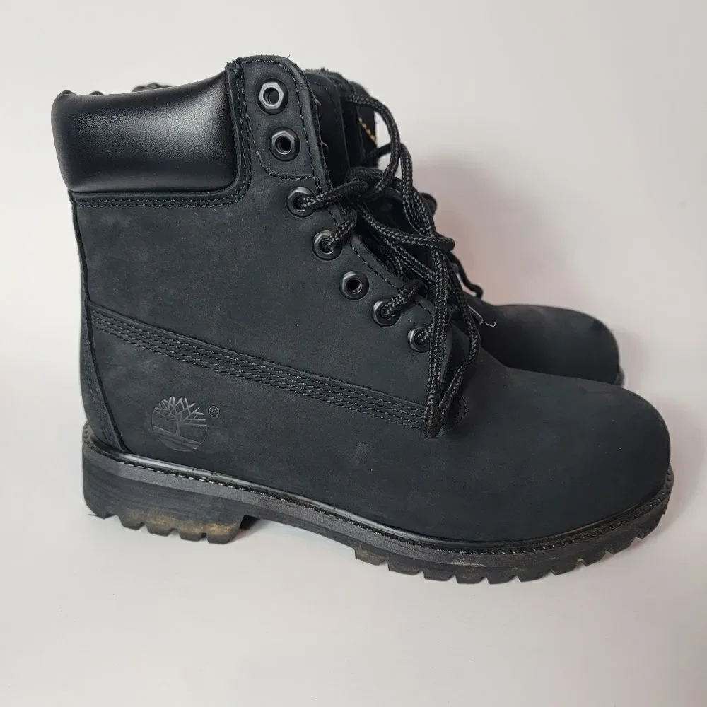 Timberland Black Nubuck Suede Boots 10661 Size 7